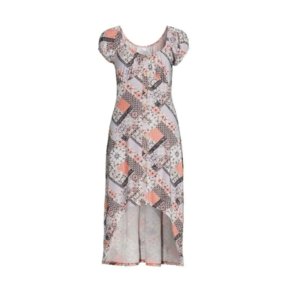 Women’s High Low Midi Floral Print Dress 2-Pack Size XS